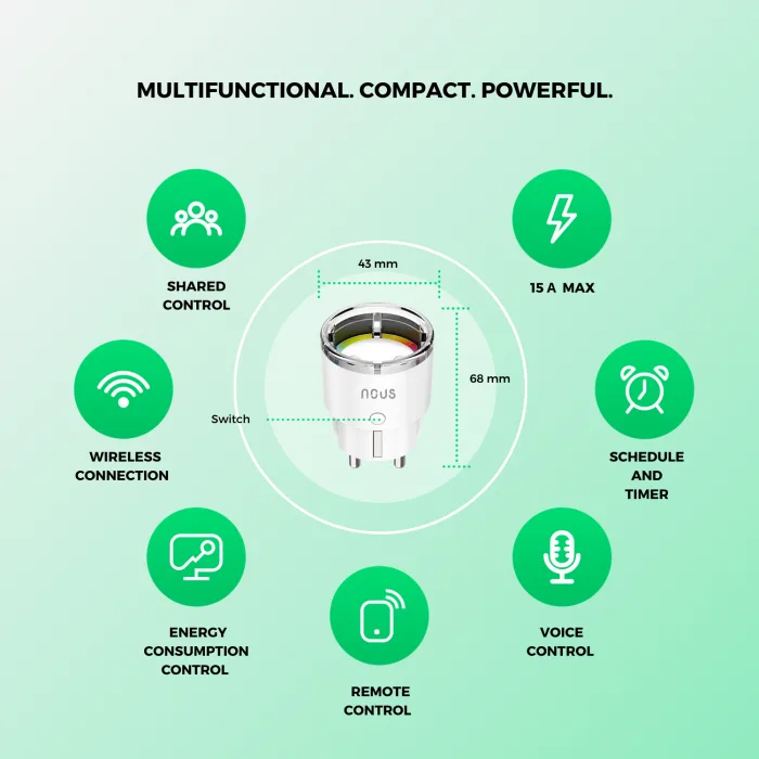 Nous Zigbee Smart Plug A1Z image 2